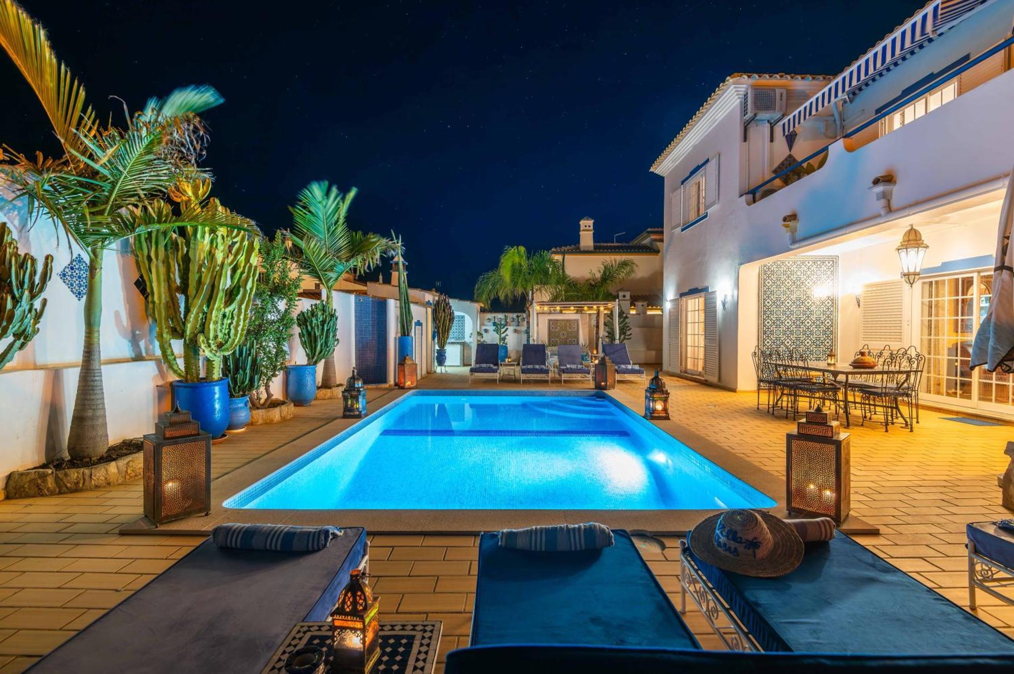 Villa Oasis Gale - Luxury Villa With Private Pool, Ac, Free Wifi, 5 Min From The Beach Albufeira Luaran gambar